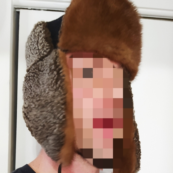 NWT Shearling Russian hat w/ Mink - Picture 12 of 12